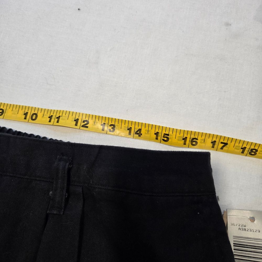 NWT Vintage Essentials Sport II Mens Large 36x30 Black Pleated Elastic Pants - Picture 4 of 9